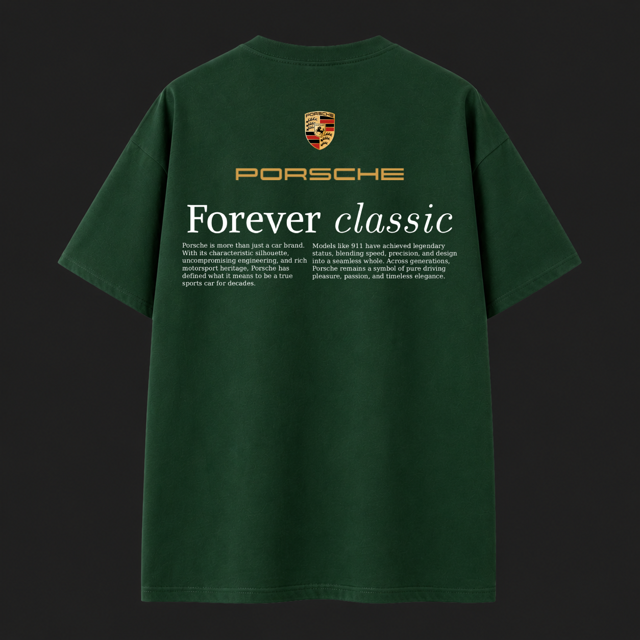 GREEN PORSCHE T-SHIRT