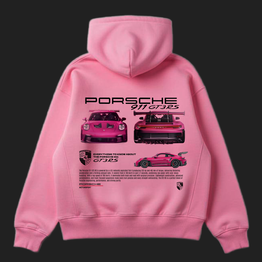 PINK PORSCHE HOODIE