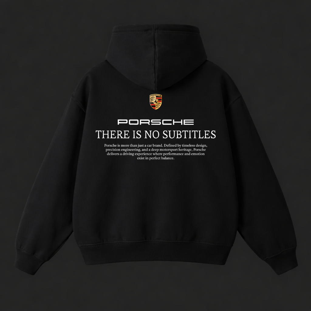 BLACK PORSCHE HOODIE