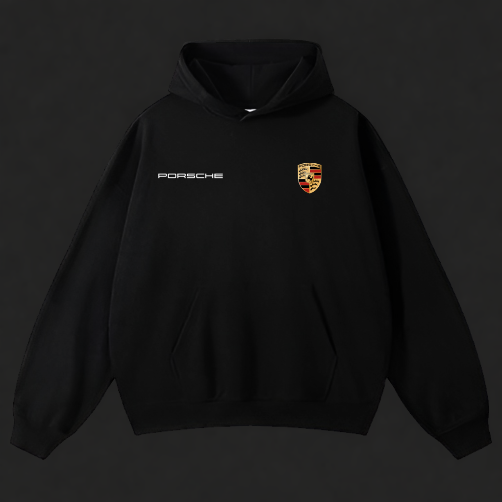 BLACK PORSCHE HOODIE