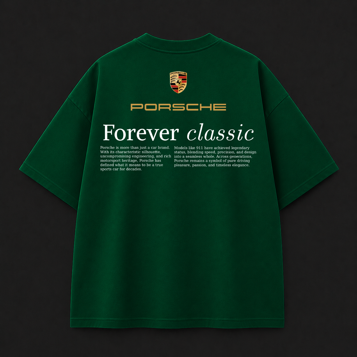 GREEN PORSCHE T-SHIRT