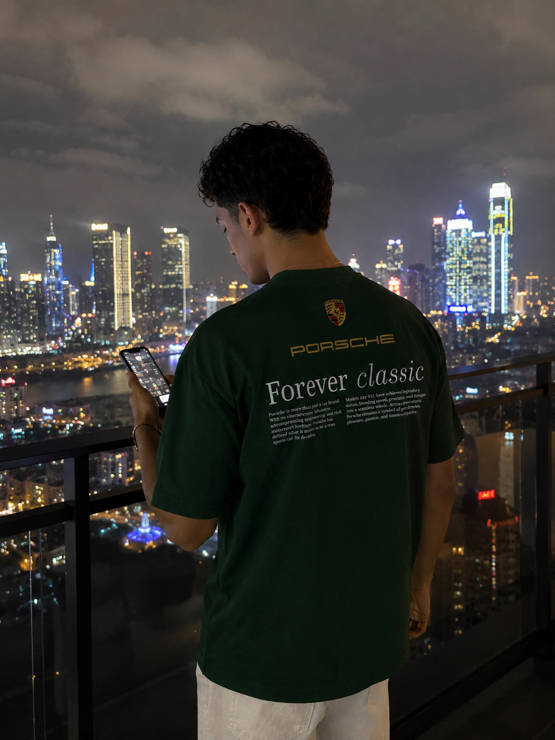 GREEN PORSCHE T-SHIRT