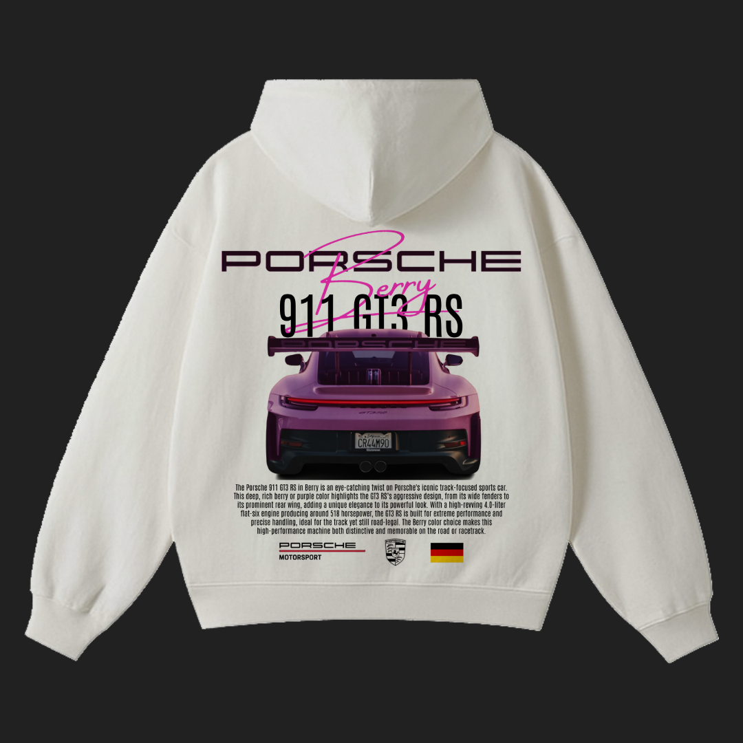BERRY PORSCHE HOODIE