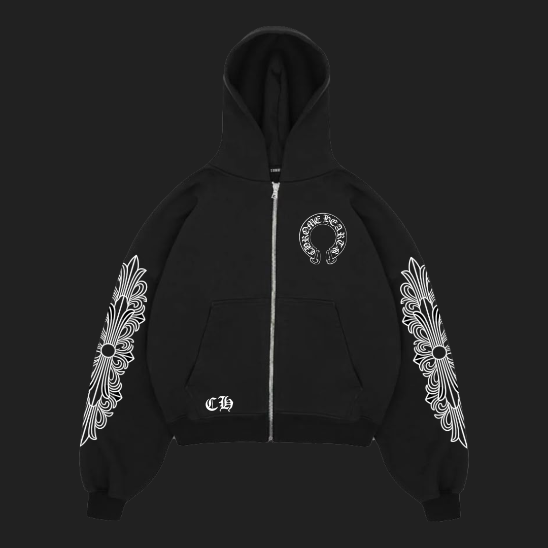 CHROME HEARTS ZIPPER HOODIE